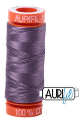 Aurifil Mako 50wt Cotton 200 m 220 yd. spool - 6735 Plumtastic